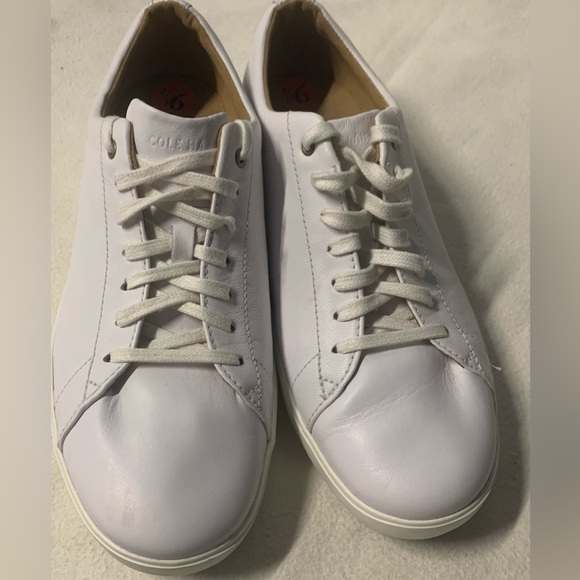 NWT Cole Haan W08780 Crosscourt Traveler Tennis Sneakers 9.5 B White Leather - Picture 14 of 14